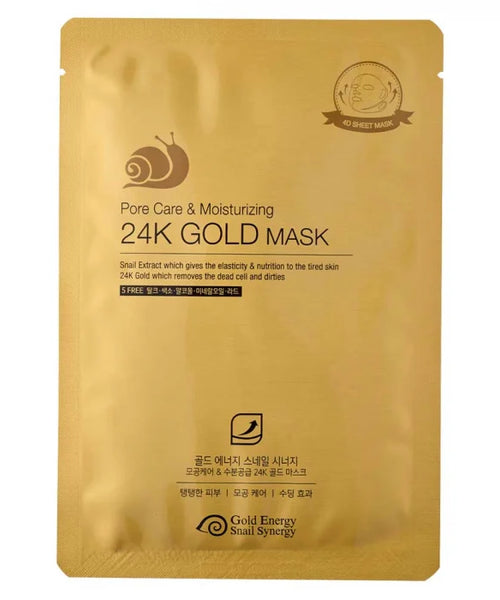 Mască Pore Care&Moisturizing, Gold Snail (1 buc)