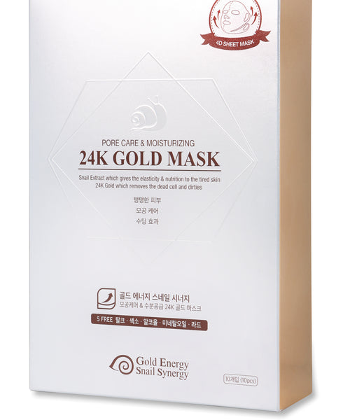 Mască Pore Care&Moisturizing, Gold Snail (1 buc)